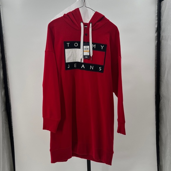 Tommy Hilfiger Red and White Knit Dress - Picture 1 of 3
